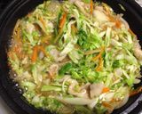 給料日前メニュー ガッツリ節約キャベ玉丼作り方5写真