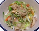 給料日前メニュー ガッツリ節約キャベ玉丼作り方8写真