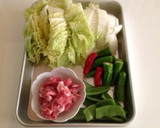 体が温まる！白菜と豚肉ししとう煮作り方1写真