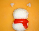 キャラ弁*雪だるまキティちゃん作り方5写真