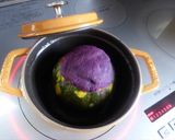 ストウブで坊ちゃんかぼちゃ×紫芋作り方7写真