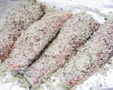 *鮭のバジルチーズパン粉焼き*作り方4写真