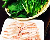 ほうれん草と豚バラ肉だけ！うちの山賊鍋作り方1写真