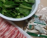 ワインに合う♪豚肉と小松菜オイスター炒め作り方1写真