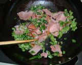 ベーコンと小松菜のペッパー炒飯作り方2写真