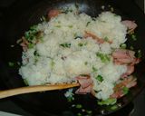 ベーコンと小松菜のペッパー炒飯作り方3写真