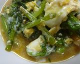 わさび菜と豚ばら肉の卵とじ作り方11写真