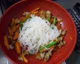 春雨と豚肉のゴマ風味炒め作り方4写真