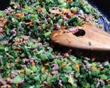 ヘルシー!大根の葉たっぷり肉味噌風☆作り方5写真