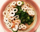 手軽に一品！キュウリと竹輪のゴママヨ和え作り方3写真