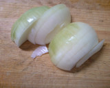 フライパンで 海老 白菜の トマト煮込み作り方1写真