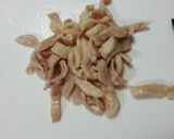 鶏皮めんたいゴマ油！作り方3写真