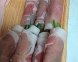 さつまいもと芋づるの肉巻き作り方3写真