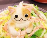 大根おろしアート♡ブチニャン！白菜と鮭作り方8写真