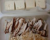 《簡単》★豆腐のチーズ焼き　キノコのせ★作り方1写真