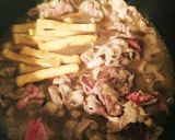 春菊大量消費！牛肉と春菊のすき焼き風煮作り方5写真