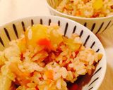 サツマイモ入りかやくご飯＊秋の味わい！作り方5写真