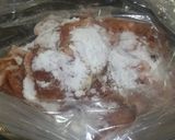 節約/ラップでくるくる◆豚こまカツ作り方1写真