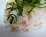 シャケフレークと黄菊のちらしずし作り方5写真
