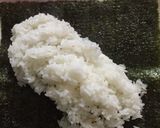 人気超時短!一本で三色おにぎらず高菜鮭☆作り方3写真