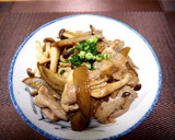胃袋鷲掴み！！豚とごぼうときのこの丼⁂作り方6写真