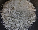 厚手鍋で炊く麦入りご飯～氷を加えて～作り方2写真