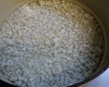 厚手鍋で炊く麦入りご飯～氷を加えて～作り方3写真