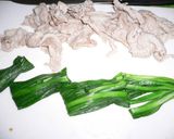 にら＋梅＋薄い豚作り方2写真