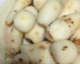 簡単　裏技痒くない里芋の剥き方作り方6写真
