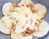 お餅1個と餃子の皮があればOK作り方4写真