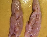 鷄のささみロール簡単レンジワイン蒸し作り方1写真