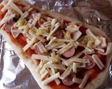 ナンでお手軽ピザ作り方5写真
