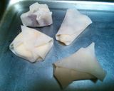 お手軽☆バナナとリンゴの包み焼き作り方2写真