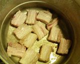 料理のための清酒で☆豚バラとネギの梅干煮作り方1写真