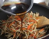 きんぴらごぼう豚肉入り♪作り方9写真