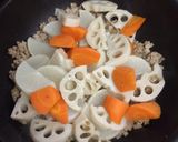 簡単☆大根•人参•蓮根と挽き肉の味噌炒め作り方5写真