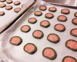 卵、BP不使用★よもぎと苺の春色クッキー作り方8写真