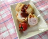 鶏胸肉で作るロールチキンのフリッター作り方4写真