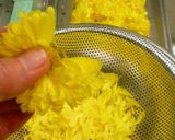 菊の花(シャッキリする茹で方)酢の物作り方1写真