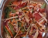 味付牛肉とほうれん草の和風パスタ作り方2写真