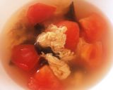 ほっこり♬ごろごろトマトの中華スープ作り方7写真