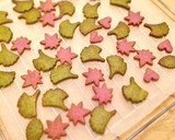 簡単☆卵不使用☆紫芋と抹茶の秋色クッキー作り方13写真