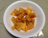 ケールと柿のグリーンスムージー作り方3写真