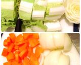 ベビー白菜と鶏肉団子のとろみ中華スープ作り方1写真
