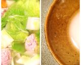 ベビー白菜と鶏肉団子のとろみ中華スープ作り方5写真
