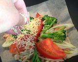うどん半玉でトマトピザ作り方5写真