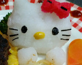 大根おろし アートでキティ ちゃん♪作り方5写真