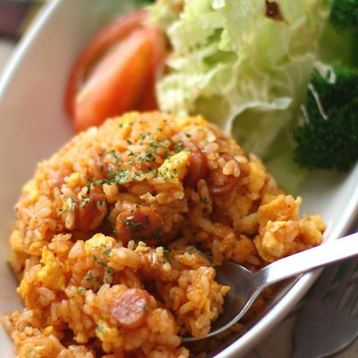 ケチャップライス1 ☆ケチャップライス☆ by ☆栄養士のれしぴ☆ 【クックパッド