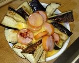 贅沢チーズとウィンナー茄子ココットカマン作り方4写真