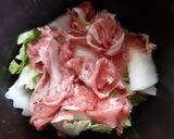 ストウブで白菜と豚の重ね蒸し作り方1写真